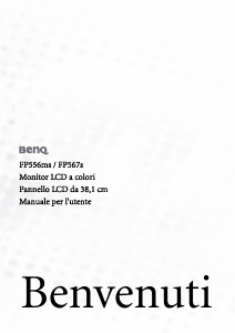 Manuale BenQ FP567S Monitor LCD
