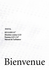 Mode d’emploi BenQ FP71V+ Moniteur LCD