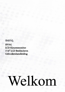 Handleiding BenQ FP73G LCD monitor