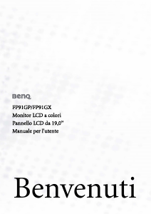 Manuale BenQ FP91GX Monitor LCD