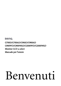 Manuale BenQ G2000WD Monitor LCD