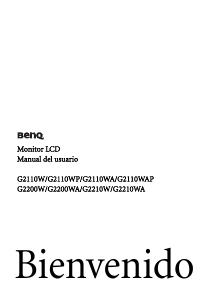 Manual de uso BenQ G2210WA Monitor de LCD