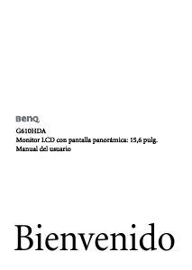 Manual de uso BenQ G610HDA Monitor de LCD