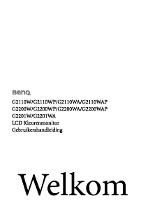 Handleiding BenQ G900 LCD monitor