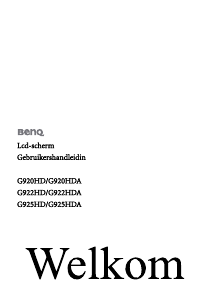 Handleiding BenQ G922HDA LCD monitor