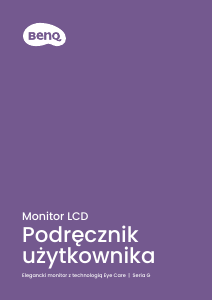 Instrukcja BenQ GW2490C Monitor LCD