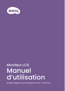 Mode d’emploi BenQ GW2490TC Moniteur LCD