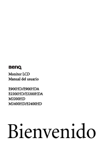 Manual de uso BenQ M2400HD Monitor de LCD