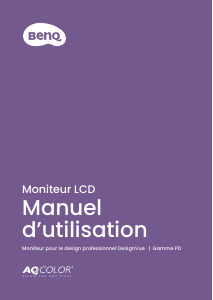 Mode d’emploi BenQ PD2706U Moniteur LCD