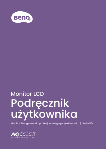 Instrukcja BenQ PD2720U Monitor LCD