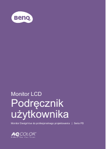 Instrukcja BenQ PD3200Q Monitor LCD