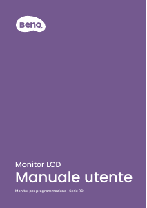 Manuale BenQ RD280UA Monitor LCD