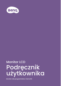 Instrukcja BenQ RD280UG Monitor LCD