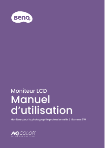 Mode d’emploi BenQ SW272U Moniteur LCD