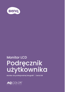 Instrukcja BenQ SW272U Monitor LCD