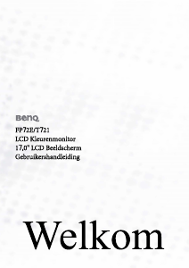Handleiding BenQ T721 LCD monitor