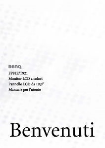 Manuale BenQ T921 Monitor LCD