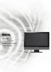 Instrukcja BenQ SE2241 Telewizor LCD
