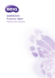 Manual de uso BenQ ES500 Proyector