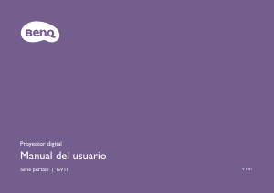 Manual de uso BenQ GV11 Proyector