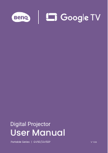 Bruksanvisning BenQ GV50 Projektor