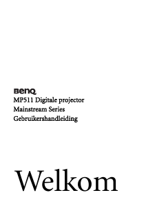 Handleiding BenQ MP511 Beamer