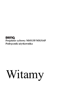 Instrukcja BenQ MS513P Projektor