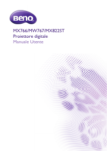 Manuale BenQ MW767 Proiettore