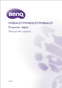 Manual de uso BenQ MW855UST Proyector