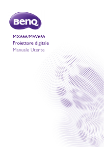Manuale BenQ MX666 Proiettore
