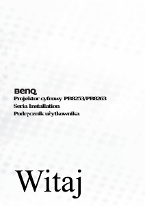 Instrukcja BenQ PB8253 Projektor