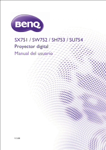 Manual de uso BenQ SH753 Proyector