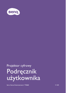 Instrukcja BenQ TK860 Projektor