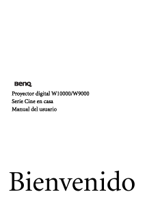 Manual de uso BenQ W10000 Proyector