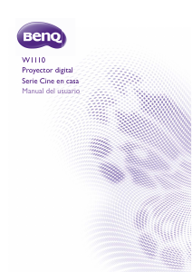 Manual de uso BenQ W1110 Proyector