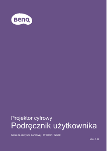 Instrukcja BenQ W1800 Projektor