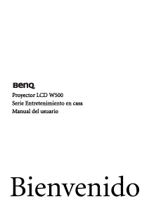 Manual de uso BenQ W500 Proyector