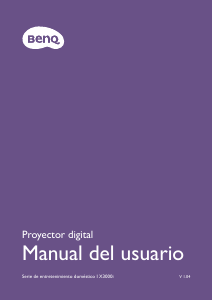 Manual de uso BenQ X3000i Proyector