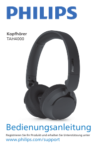 Bedienungsanleitung Philips TAH4000LB Kopfhörer