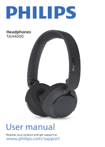 Bruksanvisning Philips TAH4000PK Hörlurar