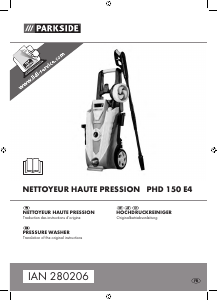 Manual Parkside PHD 150 E4 Pressure Washer