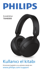 Kullanım kılavuzu Philips TAH6000BK Kulaklık