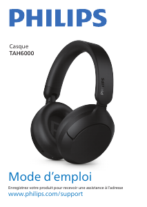 Mode d’emploi Philips TAH6000WT Casque