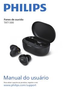 Manual Philips TAT1300BK Auscultador