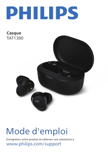 Mode d’emploi Philips TAT1300BK Casque