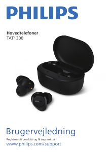 Brugsanvisning Philips TAT1300BK Hovedtelefon