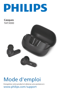 Mode d’emploi Philips TAT3000BK Casque