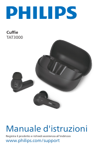 Manuale Philips TAT3000WT Cuffie