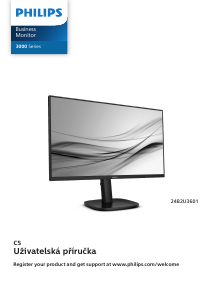 Manuál Philips 24B2U3601 LED monitor