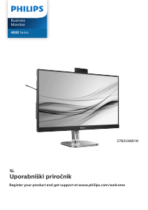 Priročnik Philips 27B2U4601 LED-zaslon